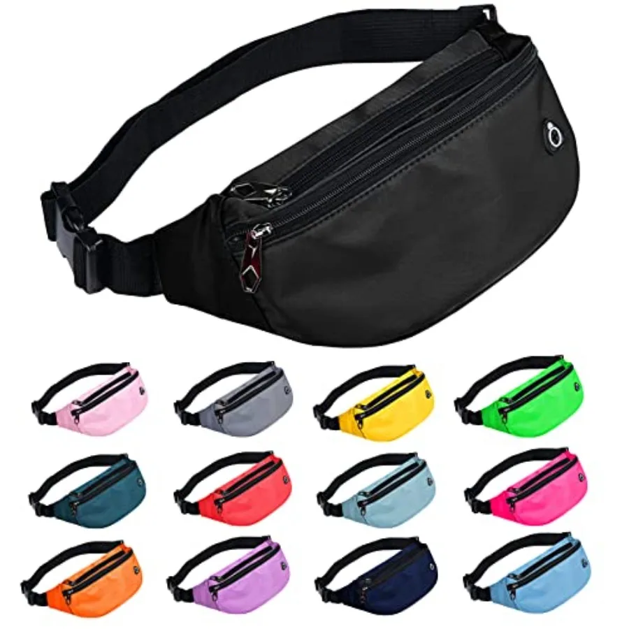 Fanny Packs for Men and Women, Waterproof Sports Waist Pack Bag for Travel Hiking Running Hands-free
Fanny Packs for Men and Women, Waterproof Sports Waist Pack Bag for Travel Hiking Running Hands-free
