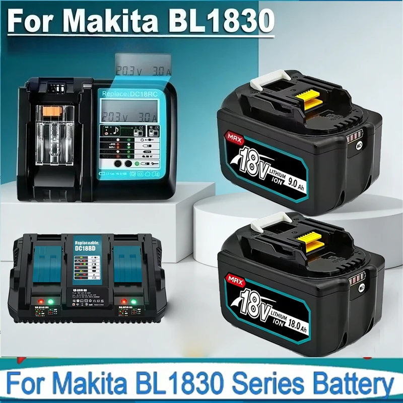 FCOku 18V 9.0Ah/12.0Ah BL1860b Rechargeable Li-ion Battery For Makita 18 Volt Power Tools BL1860 BL1830b BL1850b BL1840
FCOku 18V 9.0Ah/12.0Ah BL1860b Rechargeable Li-ion Battery For Makita 18 Volt Power Tools BL1860 BL1830b BL1850b BL1840