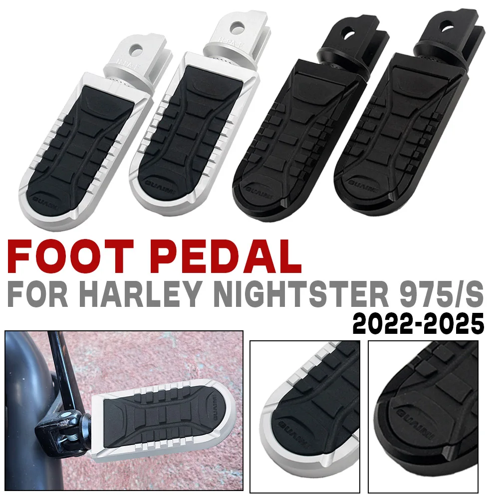 Новинка 2025 года, вращающиеся подножки для Harley Nightster 975 975S 2022-up, подножки для водителя, подставки для педалей, аксессуары для подножек для мотоцикла
Новинка 2025 года, вращающиеся подножки для Harley Nightster 975 975S 2022-up, подножки для водителя, подставки для педалей, аксессуары для подножек для мотоцикла