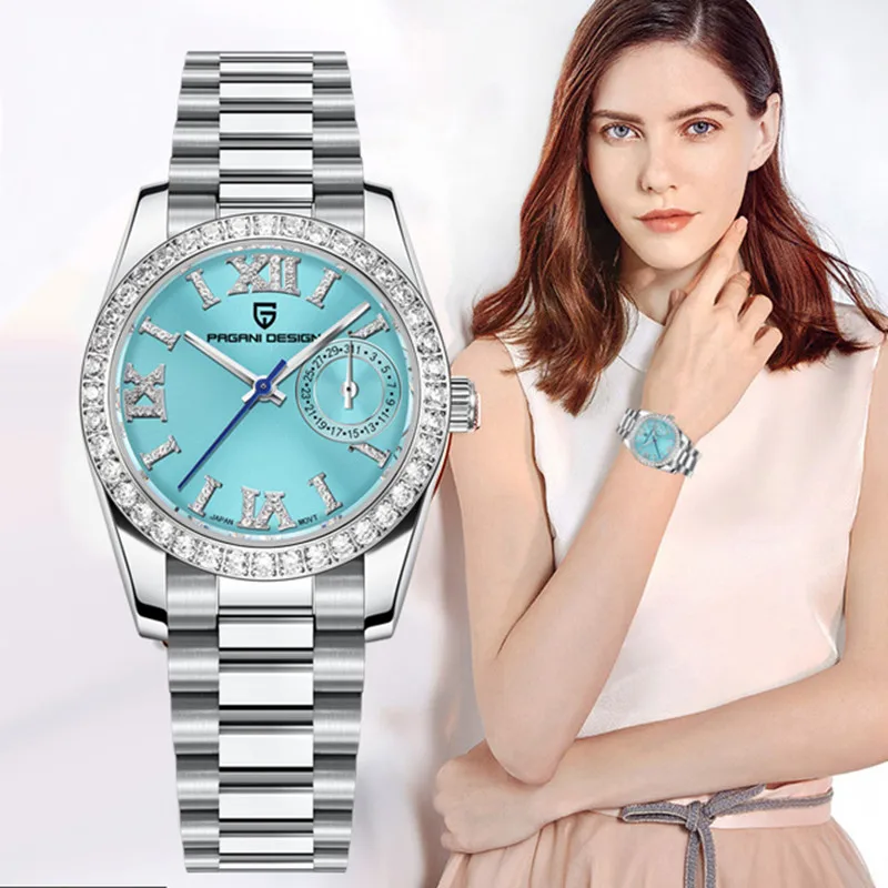 PAGANI DESIGN Top Luxury Quartz Watch For Women Fashion Date Ladies Watches Sapphire Glass Stainless Steel Strap Waterproof 100M
PAGANI DESIGN Top Luxury Quartz Watch For Women Fashion Date Ladies Watches Sapphire Glass Stainless Steel Strap Waterproof 100M