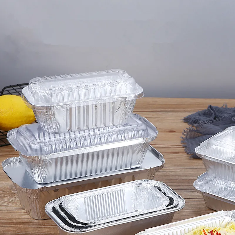 50pcs High quality disposable aluminum foil tin tray packaging box rectangular cake bread mold baking packaging cup with lid
50pcs High quality disposable aluminum foil tin tray packaging box rectangular cake bread mold baking packaging cup with lid
