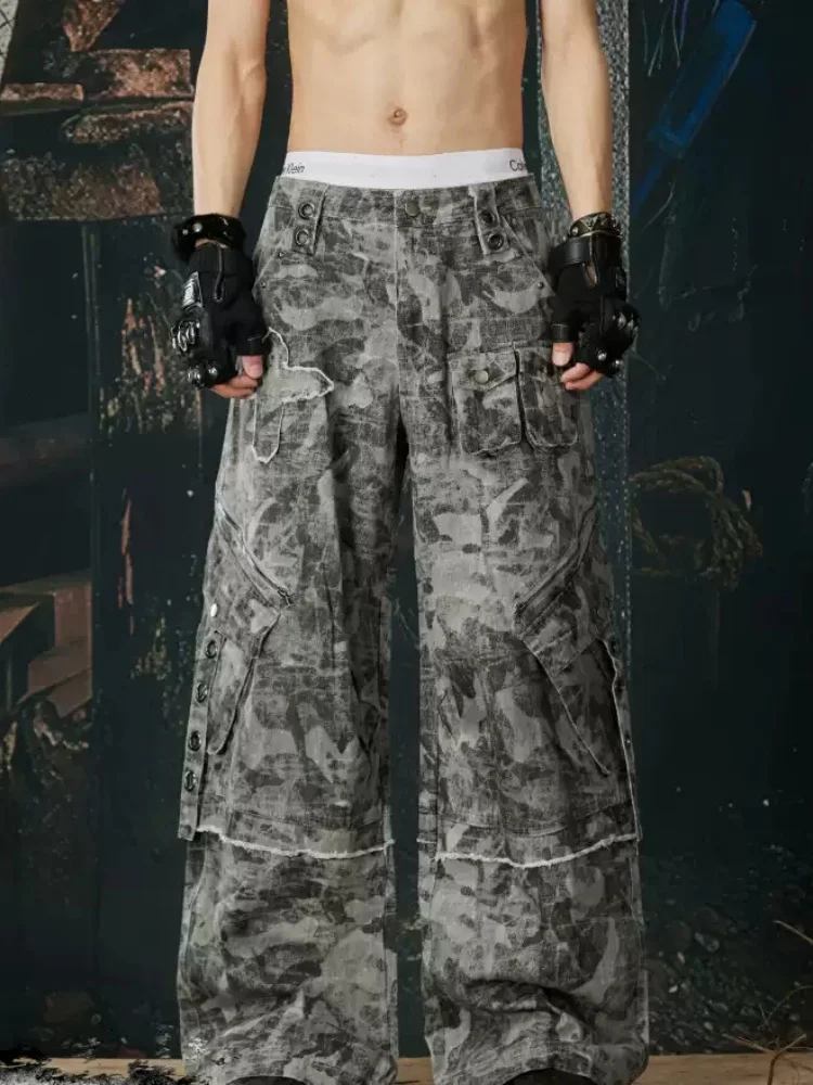 New Style American High Quality Multi-Pocket Design Washing Distressed Fashionable Loose Straight Cargo Pants Unisex
New Style American High Quality Multi-Pocket Design Washing Distressed Fashionable Loose Straight Cargo Pants Unisex