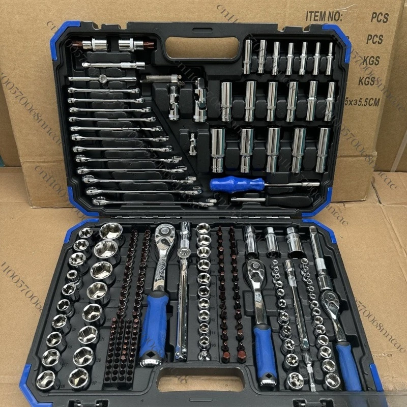216-Piece repair tool set Auto repair sleeve Wrench set Ratchet quick wrench combination
216-Piece repair tool set Auto repair sleeve Wrench set Ratchet quick wrench combination
