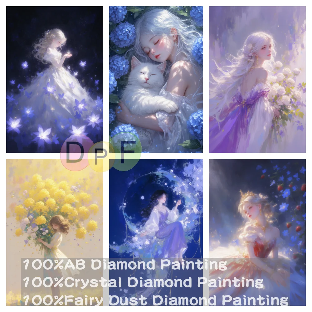 DPF 100% Full Fairy Dust Drill Crystal AB Diamond Painting Aesthetic Beauty Girl Embroidery Art Home Decor Crafts Gift
DPF 100% Full Fairy Dust Drill Crystal AB Diamond Painting Aesthetic Beauty Girl Embroidery Art Home Decor Crafts Gift