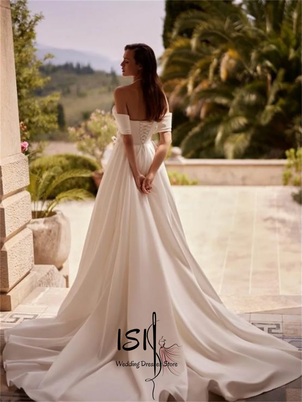 ISI Elegant Off the Shoulder Strapless Wedding Dress Side Slit A-line Pleat Bridal Gown For Woman Robe De Mariage Customized
ISI Elegant Off the Shoulder Strapless Wedding Dress Side Slit A-line Pleat Bridal Gown For Woman Robe De Mariage Customized 