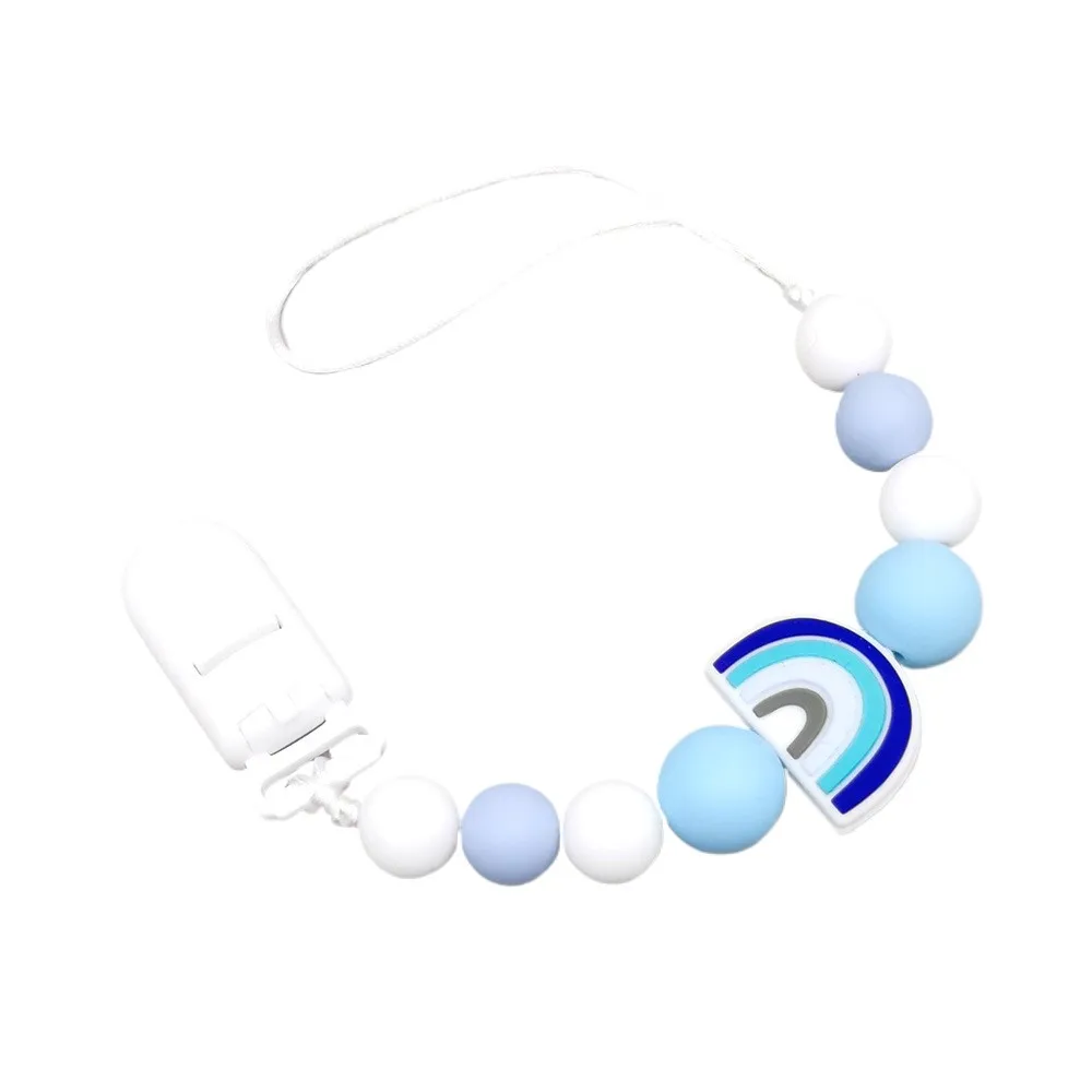 Baby Rainbow Pacifier Chain Anti-Drop Soother Chain for Baby Girls & Boys 
Baby Rainbow Pacifier Chain Anti-Drop Soother Chain for Baby Girls & Boys