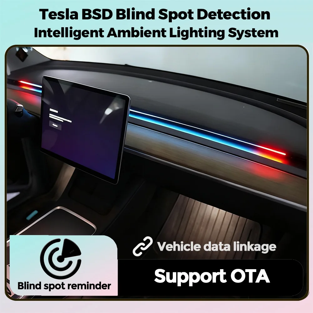 MEKEDE Intelligent Air Vent Ambient Light System Blind Spot Monitoring BSD for Tesla New Y Juniper Model 3 Highland Model 3 Y
MEKEDE Intelligent Air Vent Ambient Light System Blind Spot Monitoring BSD for Tesla New Y Juniper Model 3 Highland Model 3 Y