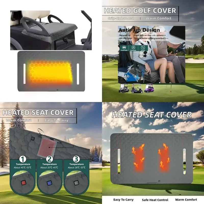 【CHIMU HOME】 Custom Non-Slip Heating Golf Cart Seat Covers for Winter Electric Heated Portable Seat Cushion Design for
【CHIMU HOME】 Custom Non-Slip Heating Golf Cart Seat Covers for Winter Electric Heated Portable Seat Cushion Design for