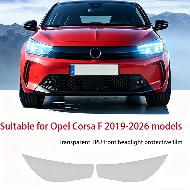 Fit for Opel Corsa F 2019-2026 Transparent Smoked Black TPU Front Headlight Protective Film Anti-Scratch Pre Cut Vinyl Wrap Deco
Fit for Opel Corsa F 2019-2026 Transparent Smoked Black TPU Front Headlight Protective Film Anti-Scratch Pre Cut Vinyl Wrap Deco