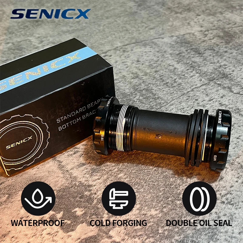 SENICX BSA Bike Bottom Bracket 24 BB Steel Bearing Waterproof Fit for Shimano Mtb Bicycle Crank 68 - 73 Thread Central Movement
SENICX BSA Bike Bottom Bracket 24 BB Steel Bearing Waterproof Fit for Shimano Mtb Bicycle Crank 68 - 73 Thread Central Movement