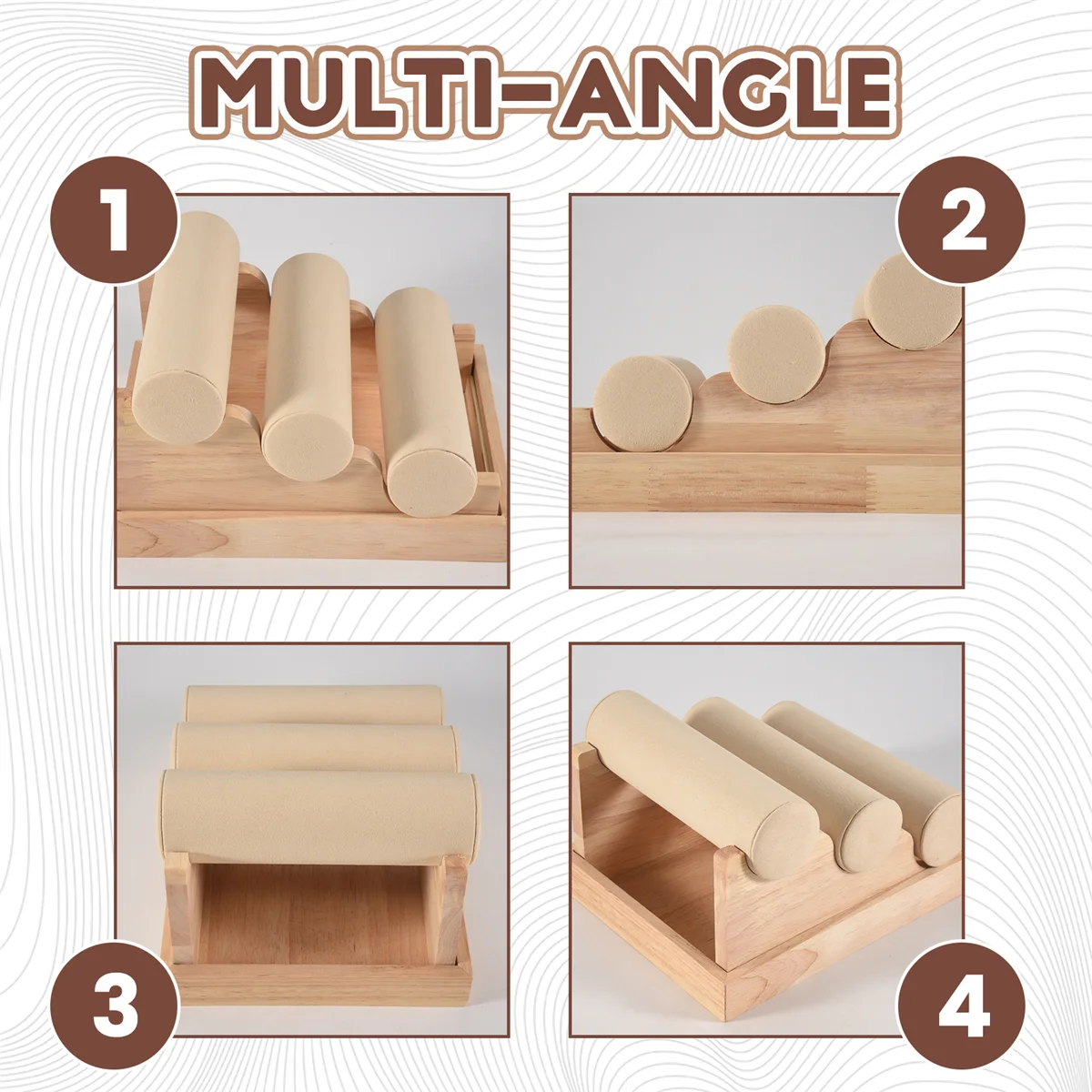 【Lowest-Price!】Wood 3 Tier Bracelet Watch Stand Holder Jewelry Showcase Display Storage Necklace Bangle Organizer White
【Lowest-Price!】Wood 3 Tier Bracelet Watch Stand Holder Jewelry Showcase Display Storage Necklace Bangle Organizer White