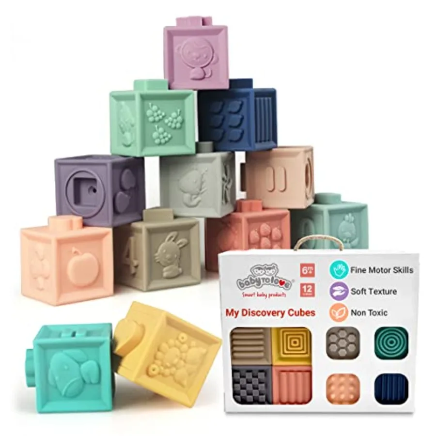 Discovery Cubes Montori Baby Blocks for Sensory Motor Skill Development Soft ing Blocks for Babies Toddlers ing Toy 12 Fun Shap
Discovery Cubes Montori Baby Blocks for Sensory Motor Skill Development Soft ing Blocks for Babies Toddlers ing Toy 12 Fun Shap