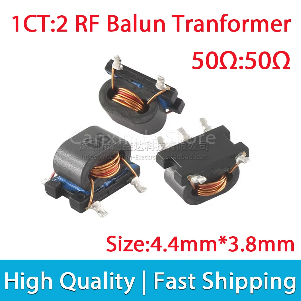 2/5/10pcs SMD SMT B5F Type 1CT:2 50Ω:50Ω RF Signal Balun Tranformer Balance Unbalance Unbalanced Balanced Frequency Mixer
2/5/10pcs SMD SMT B5F Type 1CT:2 50Ω:50Ω RF Signal Balun Tranformer Balance Unbalance Unbalanced Balanced Frequency Mixer