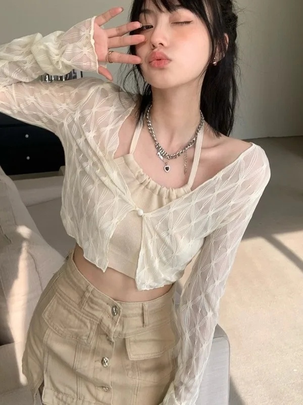 Sweet And Spicy Sle Lace ort Cover up Sun Protection Clothes Women's Faionable Summer New Arrival Outerwear Top
Sweet And Spicy Sle Lace ort Cover up Sun Protection Clothes Women's Faionable Summer New Arrival Outerwear Top