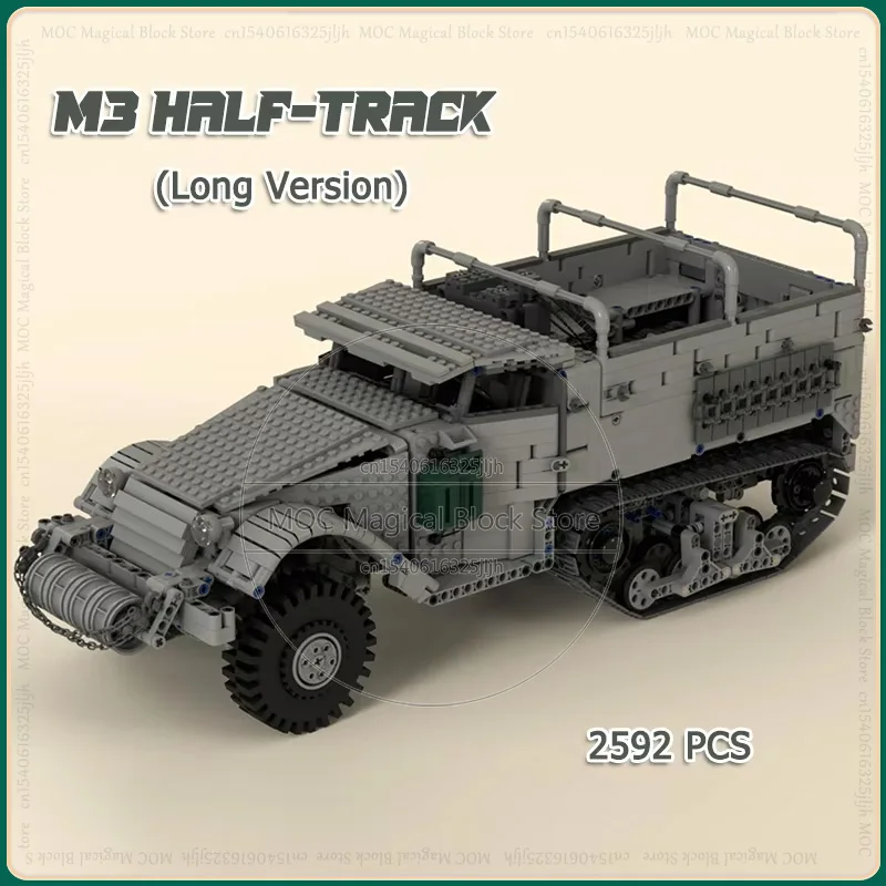 Moc Building Block M3 Полудорожные технологии Кирпичи DIY Сборка Модель Военные автомобили Дисплей Игрушки Рождественские подарки
Moc Building Block M3 Полудорожные технологии Кирпичи DIY Сборка Модель Военные автомобили Дисплей Игрушки Рождественские подарки