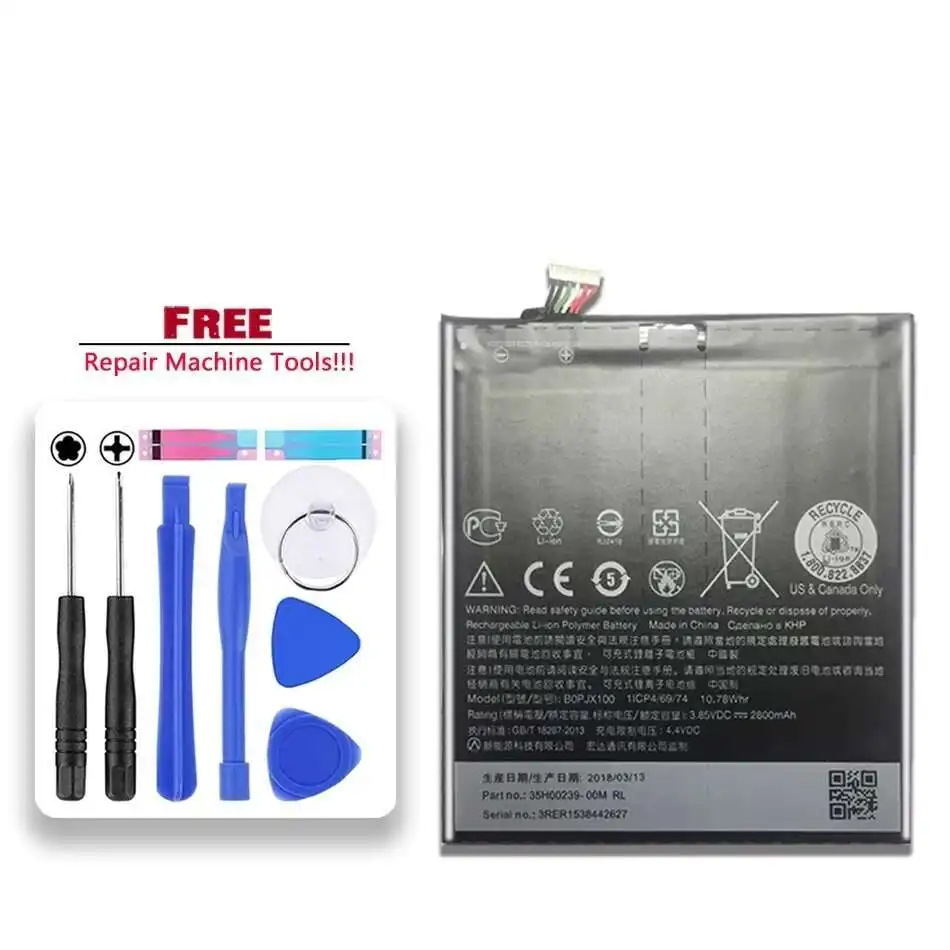 Mobile Phone Battery High-Efficiency Stable 2800mAh For Htc One E9 E9w E9+ Plus E9PW BOPJX100 Version
Mobile Phone Battery High-Efficiency Stable 2800mAh For Htc One E9 E9w E9+ Plus E9PW BOPJX100 Version