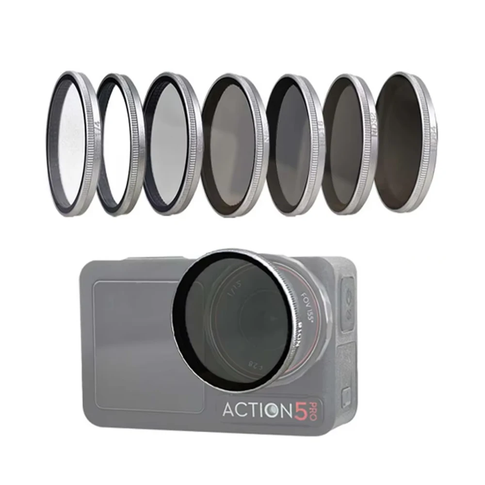 Camera Lens Filter For DJI Osmo Action5 pro 4 3 UV CPL Polarizing Protective ND8 ND16 ND32 ND64 Camera Lens Filter Accessories
Camera Lens Filter For DJI Osmo Action5 pro 4 3 UV CPL Polarizing Protective ND8 ND16 ND32 ND64 Camera Lens Filter Accessories
