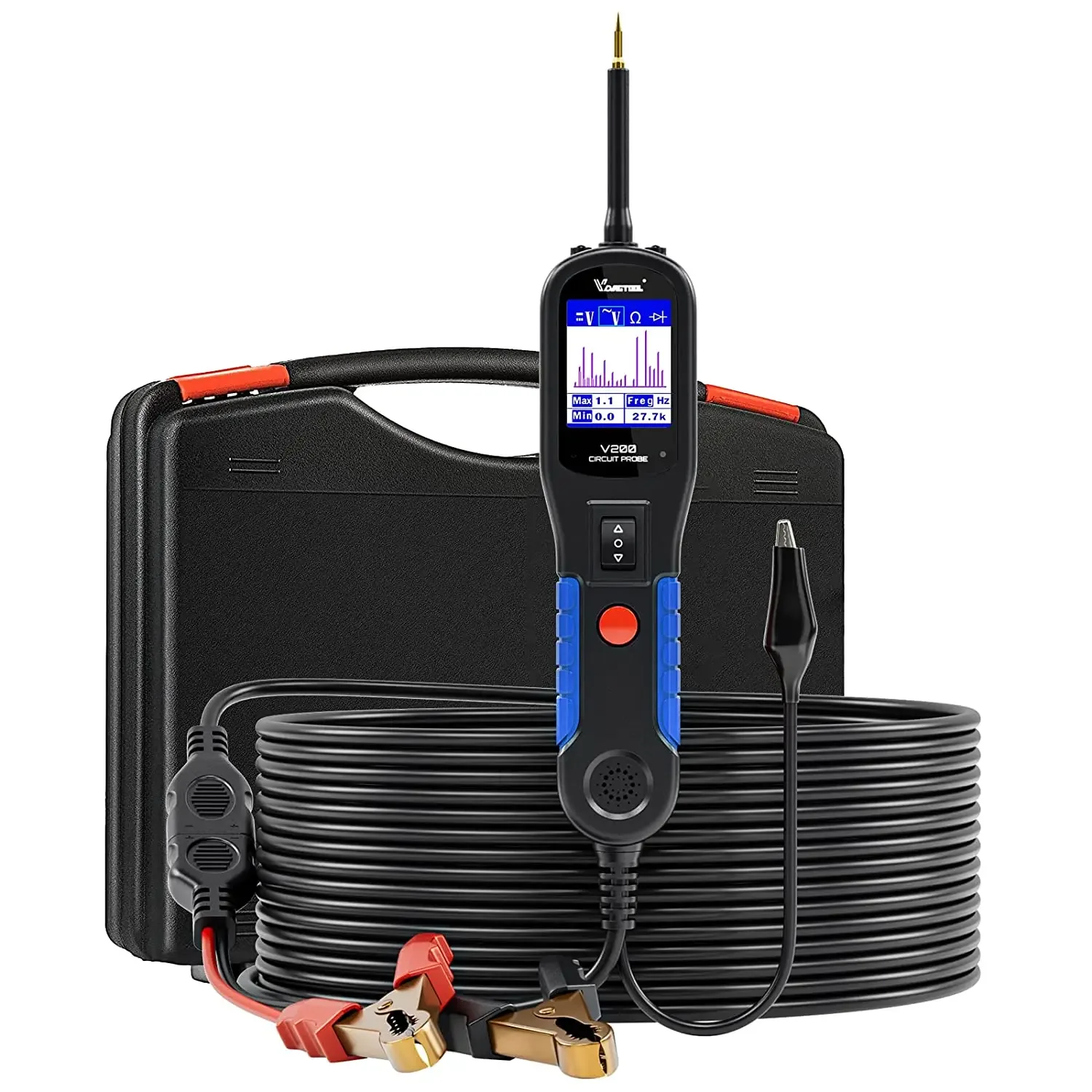 Автомобильный тестер цепей VDIAGTOOL V200, 12 и 24 В, с функцией активации реле и инжекторов, для диагностики электрических систем автомобиля
Автомобильный тестер цепей VDIAGTOOL V200, 12 и 24 В, с функцией активации реле и инжекторов, для диагностики электрических систем автомобиля