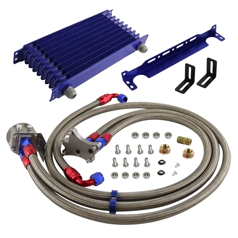 Oil Cooler Kit 10 Row 262mm & Bracket for Nissan Silvia S13 S14 S15 SR20DE SR20DET 1989-2002
Oil Cooler Kit 10 Row 262mm & Bracket for Nissan Silvia S13 S14 S15 SR20DE SR20DET 1989-2002