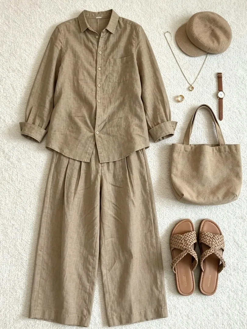 Fashionable Linen Cotton Set Women's Summer 2026 Loose Wide Leg Pants Casual Shirt Two Piece Set Comfortable Lazy Style
Fashionable Linen Cotton Set Women's Summer 2026 Loose Wide Leg Pants Casual Shirt Two Piece Set Comfortable Lazy Style