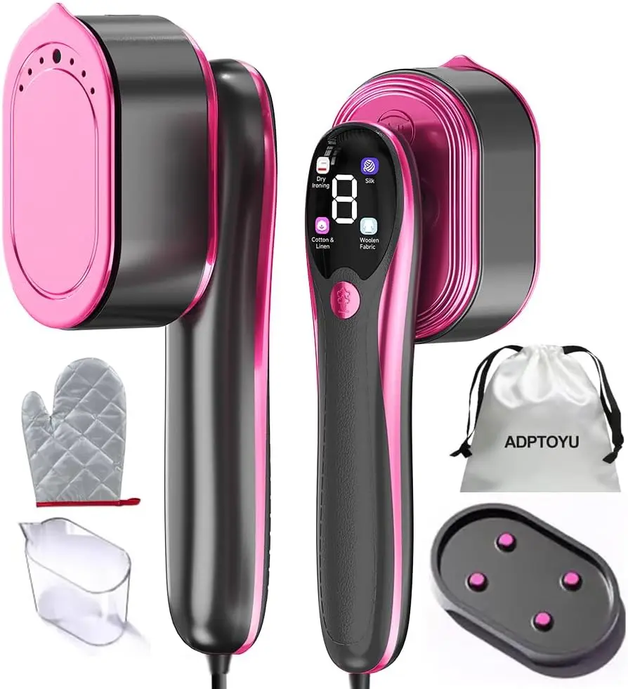 2-in-1 Portable Garment Steamer with LED Display, Fast Heat-Up Ceramic Iron for All Fabrics (Purple)
2-in-1 Portable Garment Steamer with LED Display, Fast Heat-Up Ceramic Iron for All Fabrics (Purple)