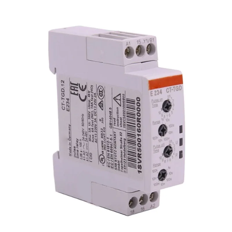 Brand new original electronic time relay CT-TGD.12 1SVR500160R0000 Delivery time: 4-5 weeks
Brand new original electronic time relay CT-TGD.12 1SVR500160R0000 Delivery time: 4-5 weeks
