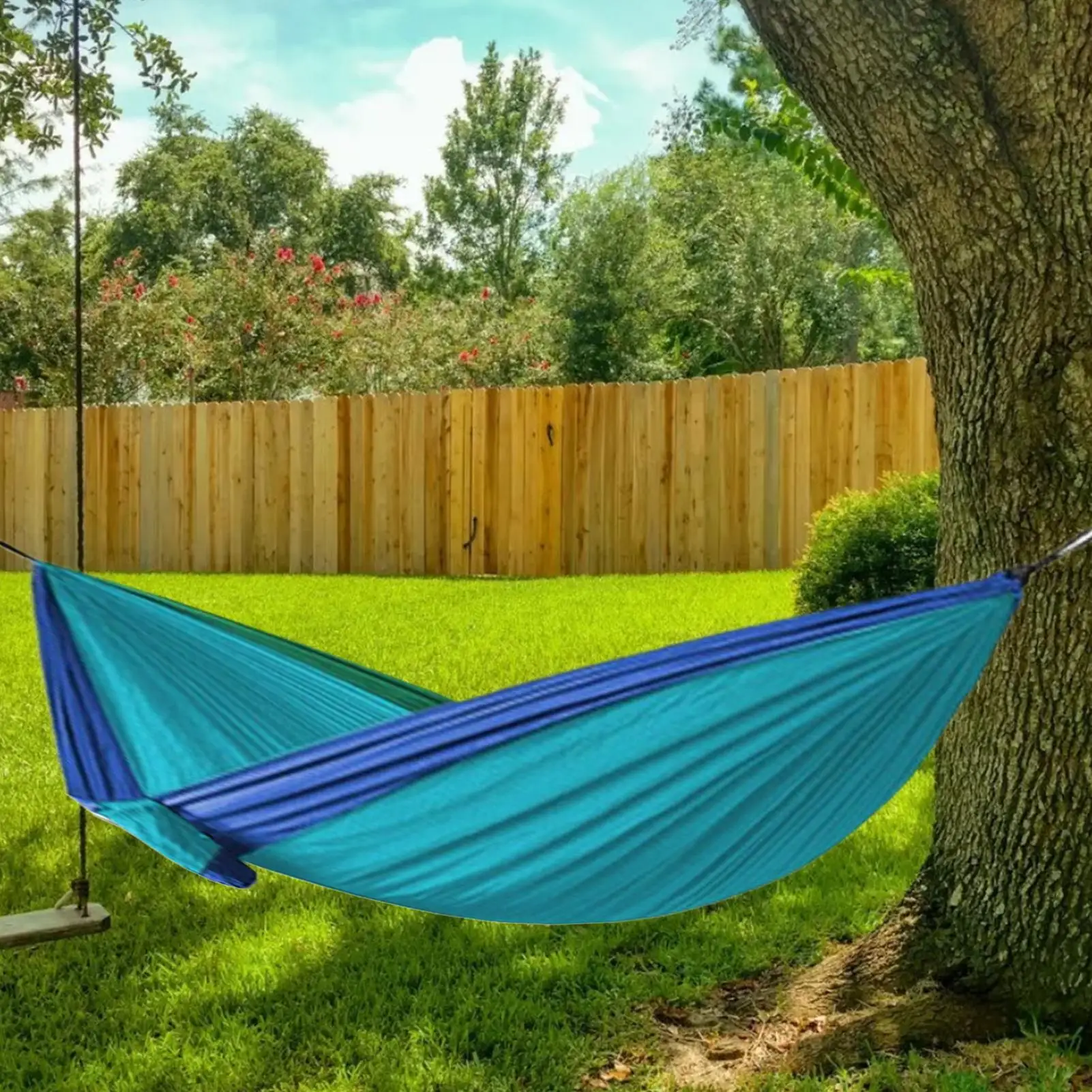 660LBS Heavy Duty Camping Hammock With Tree Straps, Portable Durable Hammock For Outdoor Backpacking, Beach, Backyard, Lawn
660LBS Heavy Duty Camping Hammock With Tree Straps, Portable Durable Hammock For Outdoor Backpacking, Beach, Backyard, Lawn