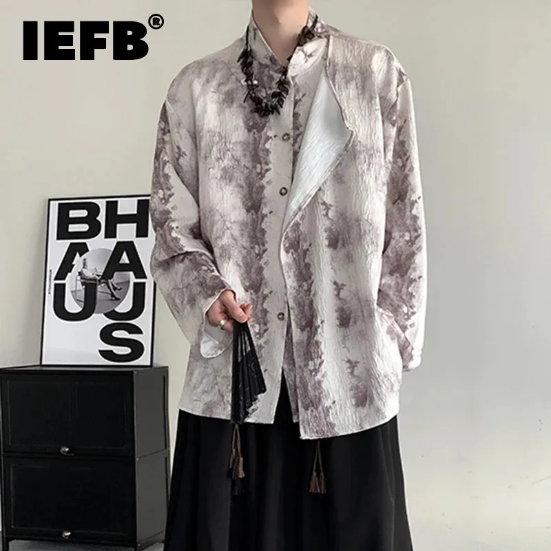 IEFB Jacquard Montage Shirt Men's Long Sleeve Stand Neck Printing New Chinese Style Single Breasted 2024 Summer Trend 9C5275
IEFB Jacquard Montage Shirt Men's Long Sleeve Stand Neck Printing New Chinese Style Single Breasted 2024 Summer Trend 9C5275