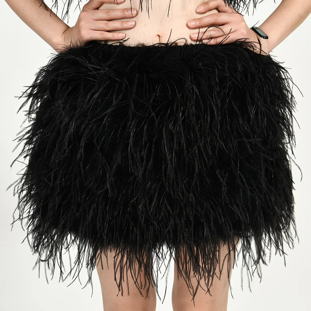 Jaxmonoy Womens Fluffy Feather Skirt Summer Real Ostrich Feather Short Mini Skirt Elastic Waist Club Party Dance Rave Sexy Skirt
Jaxmonoy Womens Fluffy Feather Skirt Summer Real Ostrich Feather Short Mini Skirt Elastic Waist Club Party Dance Rave Sexy Skirt