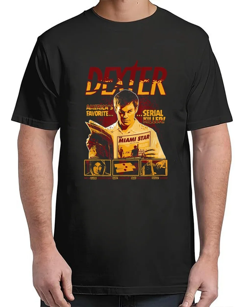 Футболка Dexter для взрослых из сериала K*ller с телешоу S-4XL 
Футболка Dexter для взрослых из сериала K*ller с телешоу S-4XL