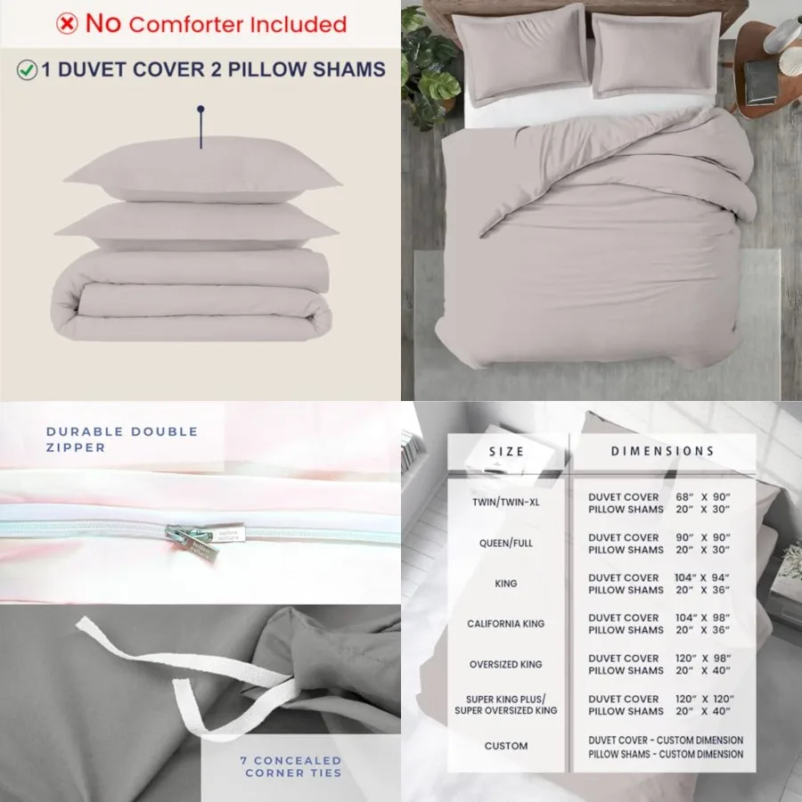 3 Pc XL/ Duvet Cover Set0% Egyptian Cotton 600 Thread Count Ultra Soft Premium Durable Comforter Cover Zipper Closure and Corne
3 Pc XL/ Duvet Cover Set0% Egyptian Cotton 600 Thread Count Ultra Soft Premium Durable Comforter Cover Zipper Closure and Corne