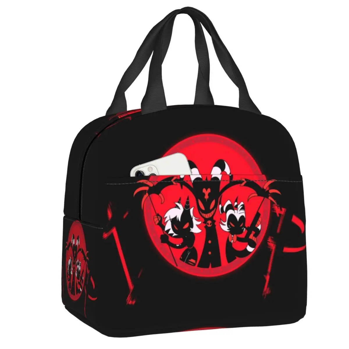 Custom Helluva Boss Logo Insulated Lunch Bag for Work School Humorous Cartoon Movie Waterproof Cooler Thermal Bento Box Women
Custom Helluva Boss Logo Insulated Lunch Bag for Work School Humorous Cartoon Movie Waterproof Cooler Thermal Bento Box Women