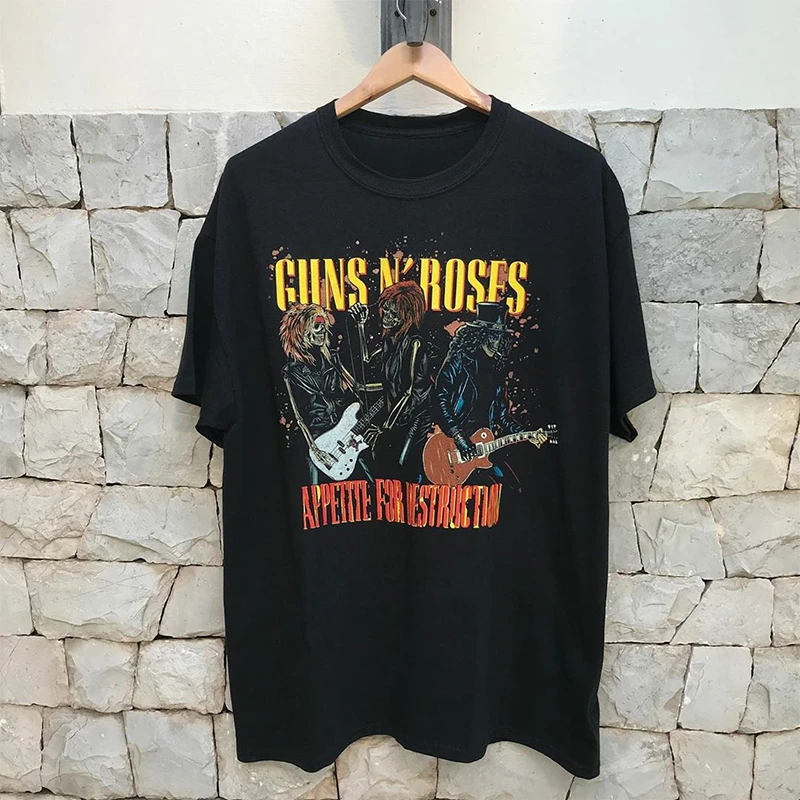 Guns N' Roses Short Sleeve T-shirt Rock Print T-shirt Summer Luxury Brand Cotton Men's and Women's T-shirts
Guns N' Roses Short Sleeve T-shirt Rock Print T-shirt Summer Luxury Brand Cotton Men's and Women's T-shirts