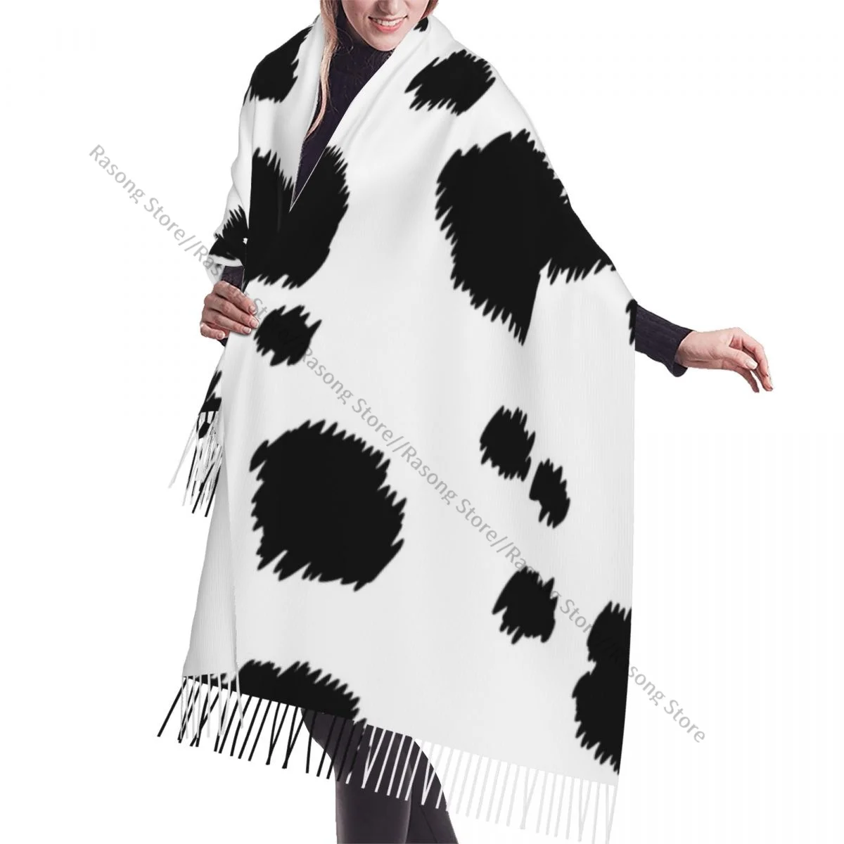 Tassel Scarf Large 196*68cm Pashmina Winter Warm Shawl Wrap Bufanda Female Dalmatian Pattern Cashmere Scarves
Tassel Scarf Large 196*68cm Pashmina Winter Warm Shawl Wrap Bufanda Female Dalmatian Pattern Cashmere Scarves
