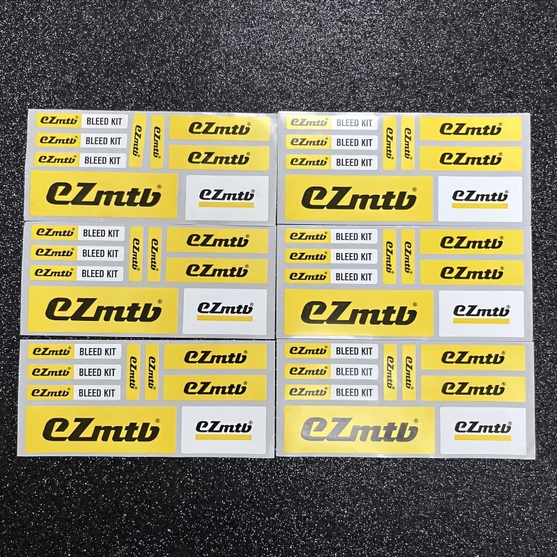MTB Bleed Kit Stickers Waterproof Vinyl Decals for Bicycle Bike Tool Decor Yellow Black White
MTB Bleed Kit Stickers Waterproof Vinyl Decals for Bicycle Bike Tool Decor Yellow Black White