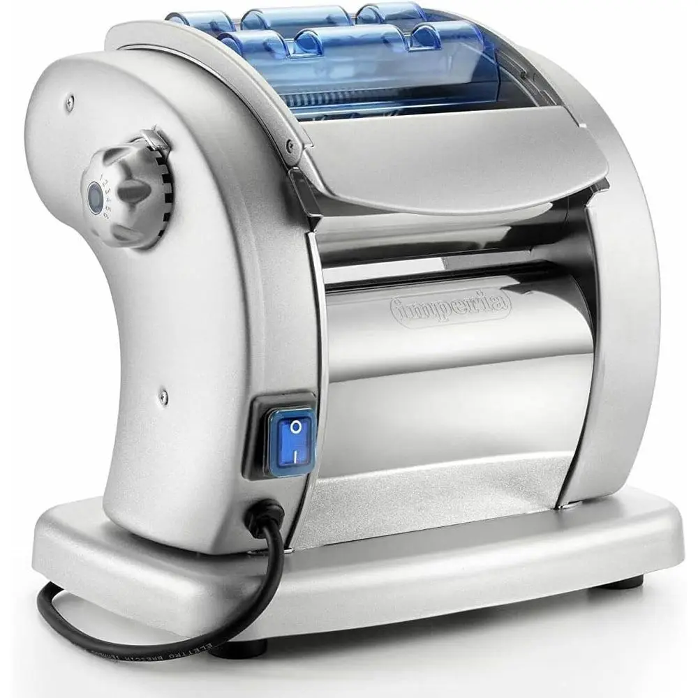 Electric Pasta Maker- Pasta Presto Non-stick Machine w 2 Cutters and 6 Thickness Settings
Electric Pasta Maker- Pasta Presto Non-stick Machine w 2 Cutters and 6 Thickness Settings
