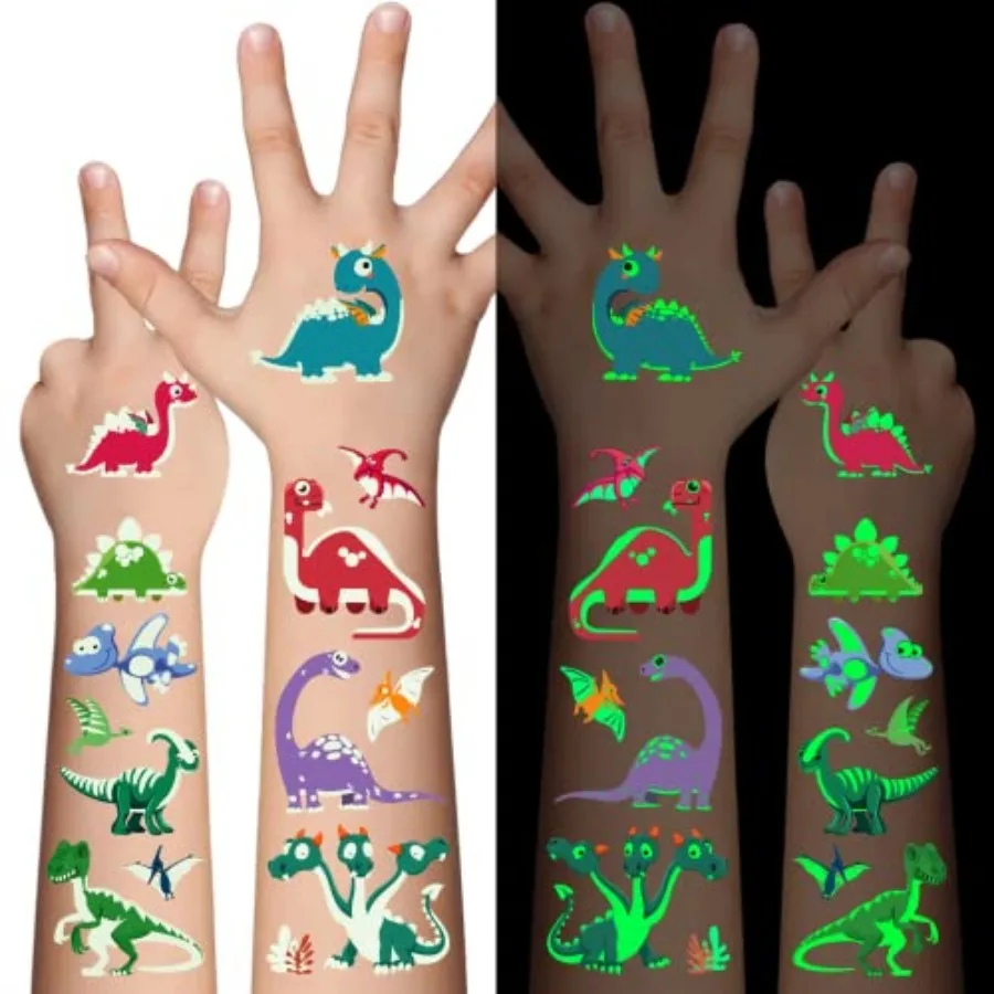 Dinosaur Glow Temporary Tattoos ,Dinosaur te Luminous Tattoos Stickers, Glow In Te Dark Tattoos Boys and Girls, Face Makeup Fa
Dinosaur Glow Temporary Tattoos ,Dinosaur te Luminous Tattoos Stickers, Glow In Te Dark Tattoos Boys and Girls, Face Makeup Fa