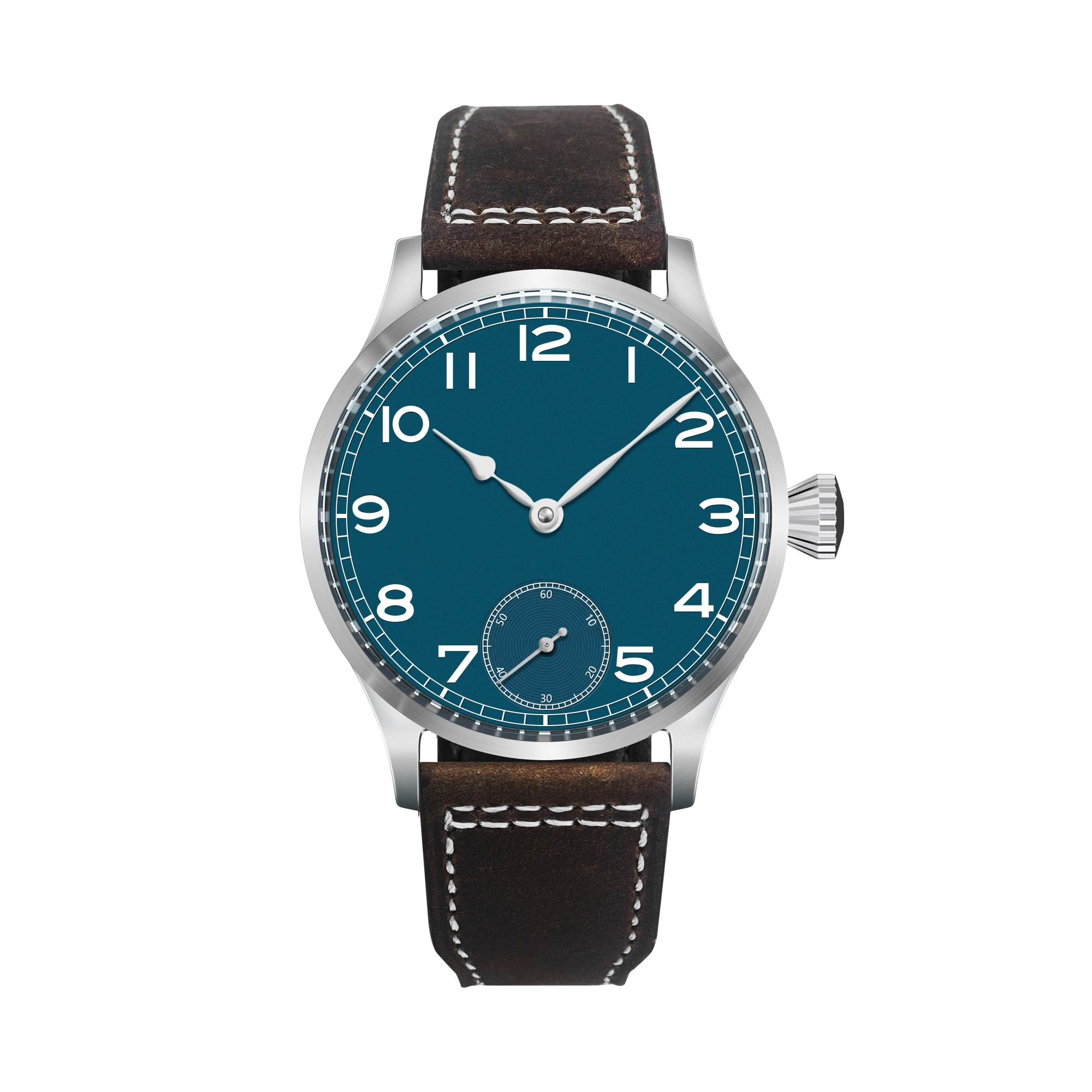 New 42mm Sterile Sapphire Crystal Black And White Blue Green Dial Fit ETA 6497 Manual Winding Men's Watch Leather Strap
New 42mm Sterile Sapphire Crystal Black And White Blue Green Dial Fit ETA 6497 Manual Winding Men's Watch Leather Strap
