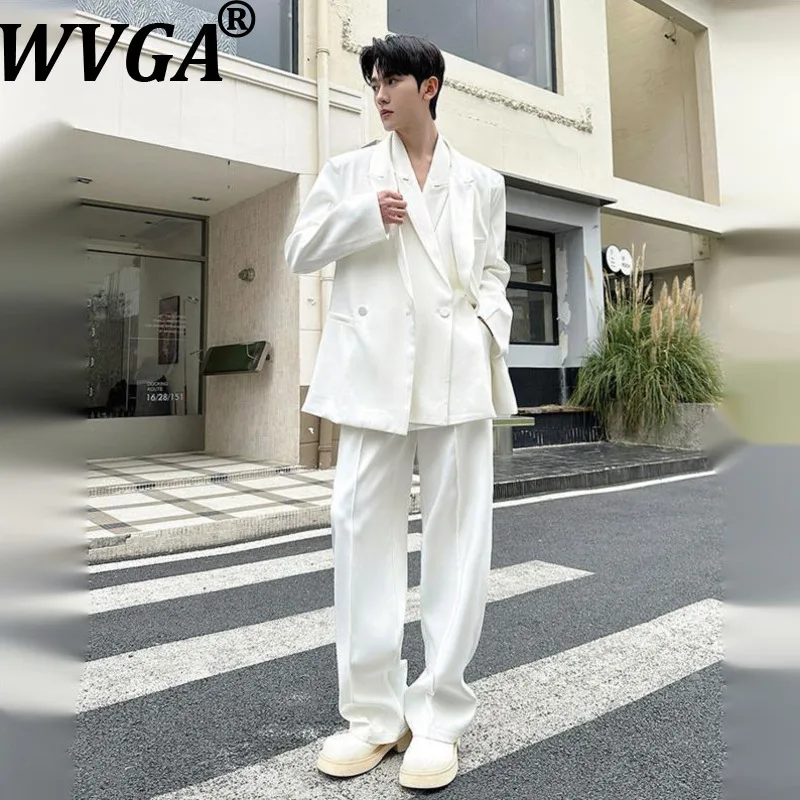 WVGA 2026 Spring New Men Trendy Double Placket Padded Shoulder Blazer Niche Casual Straight Suit Pants Two Pieces Set Ins W19979
WVGA 2026 Spring New Men Trendy Double Placket Padded Shoulder Blazer Niche Casual Straight Suit Pants Two Pieces Set Ins W19979