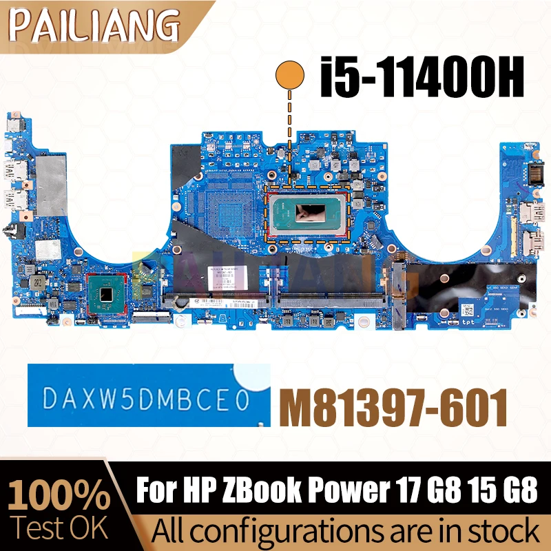 For HP ZBook Power 17 G8 15 G8 Laptop Mainboard DAXW5DMBCE0 M81397-601 SRKT1 i5-11400H Notebook Motherboard Full Test
For HP ZBook Power 17 G8 15 G8 Laptop Mainboard DAXW5DMBCE0 M81397-601 SRKT1 i5-11400H Notebook Motherboard Full Test