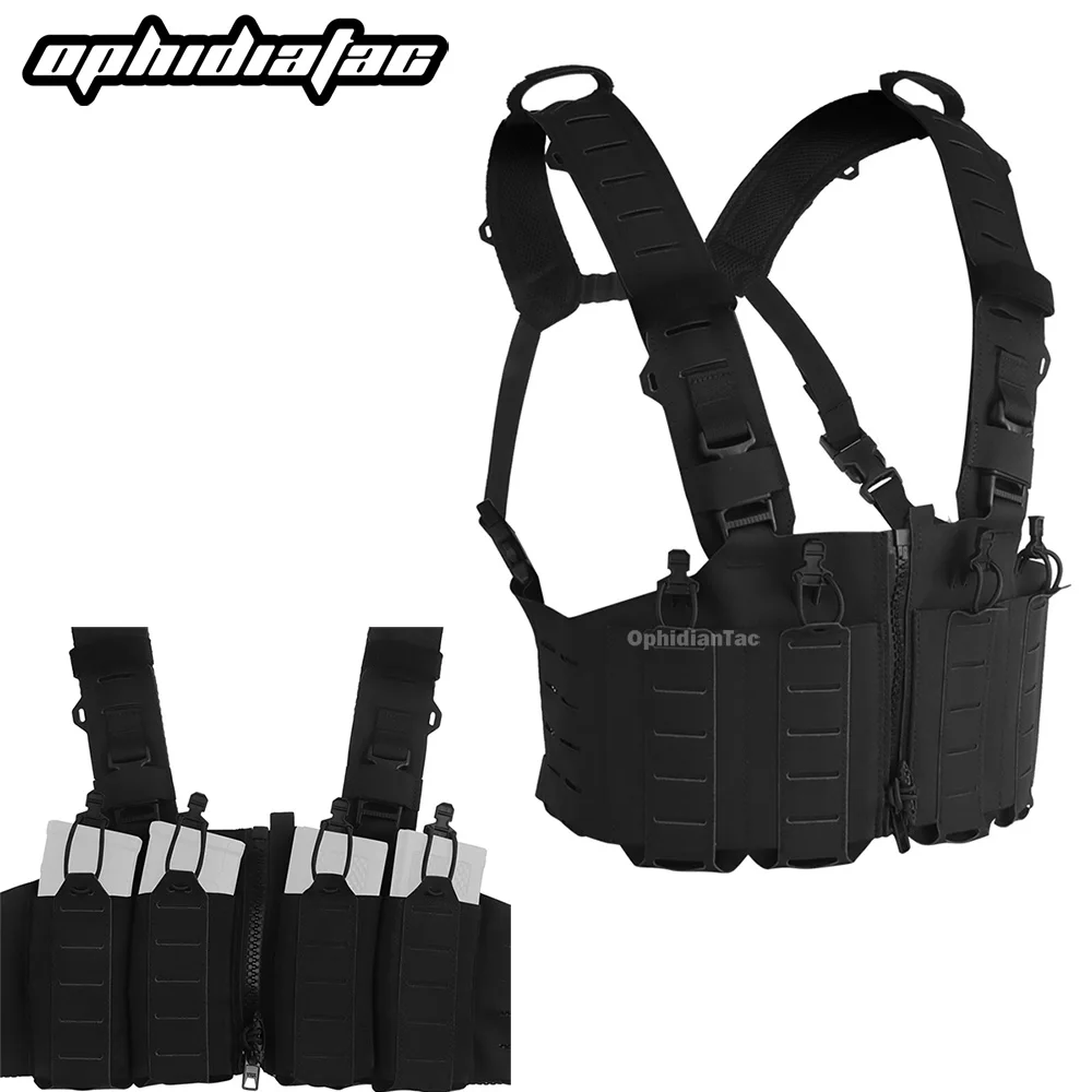 OPHIDIAN нагрудное снаряжение с застежкой-молнией, охотничий жилет с системой Molle с подсумкой для журналов M4 AR, SF нагрудный жилет, оборудование 
OPHIDIAN нагрудное снаряжение с застежкой-молнией, охотничий жилет с системой Molle с подсумкой для журналов M4 AR, SF нагрудный жилет, оборудование