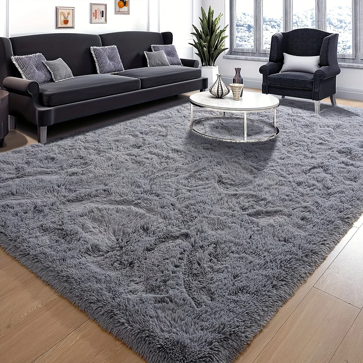 1pc Long-hair Fluffy Area Rug Soft Plush Polyester Carpet for Living Room Bedroom Makeup Room Non-Slip Nordic Style Home Decor
1pc Long-hair Fluffy Area Rug Soft Plush Polyester Carpet for Living Room Bedroom Makeup Room Non-Slip Nordic Style Home Decor