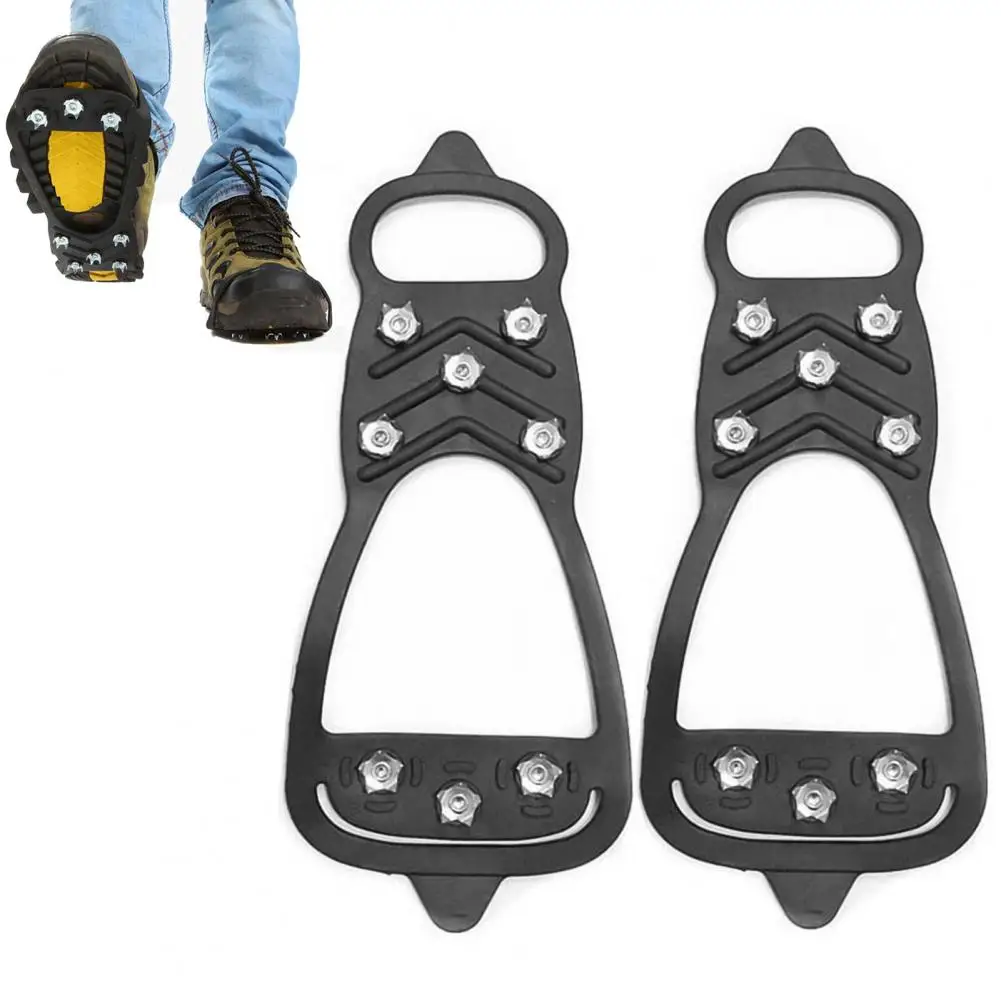 Shoes Ice Cleats Snow Traction Crampons with Stainless Steel Teeth for Outdoor Activities Non-slip Shoes for Winter for Climbing
Shoes Ice Cleats Snow Traction Crampons with Stainless Steel Teeth for Outdoor Activities Non-slip Shoes for Winter for Climbing