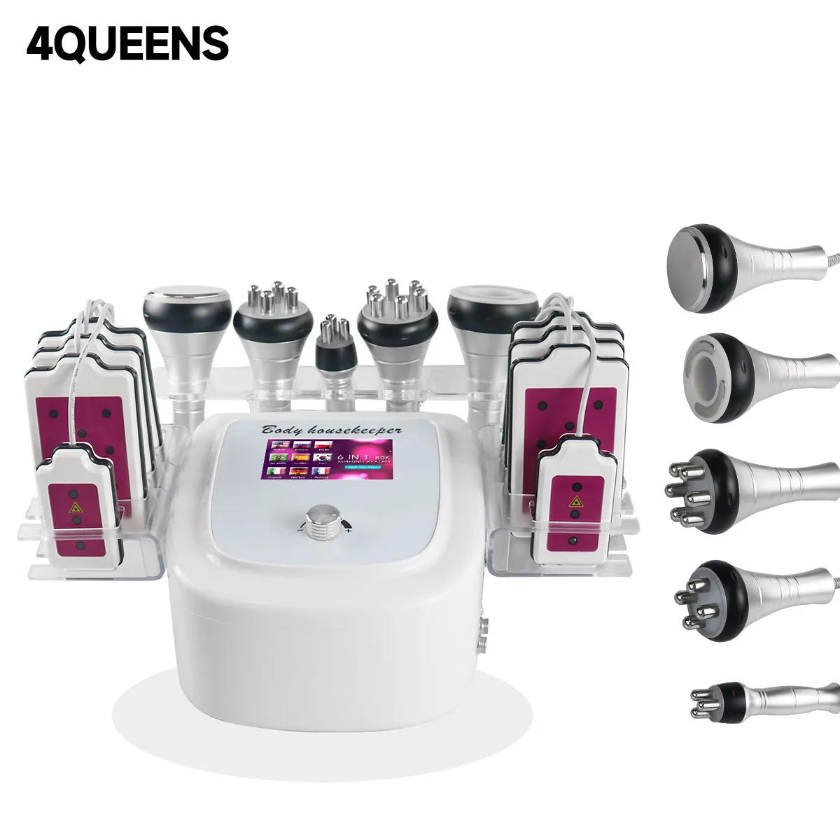 Кавитационный аппарат 4Queen 6 в 1 80K, массажер для тела и целлюлита, устройство для ухода за кожей
Кавитационный аппарат 4Queen 6 в 1 80K, массажер для тела и целлюлита, устройство для ухода за кожей