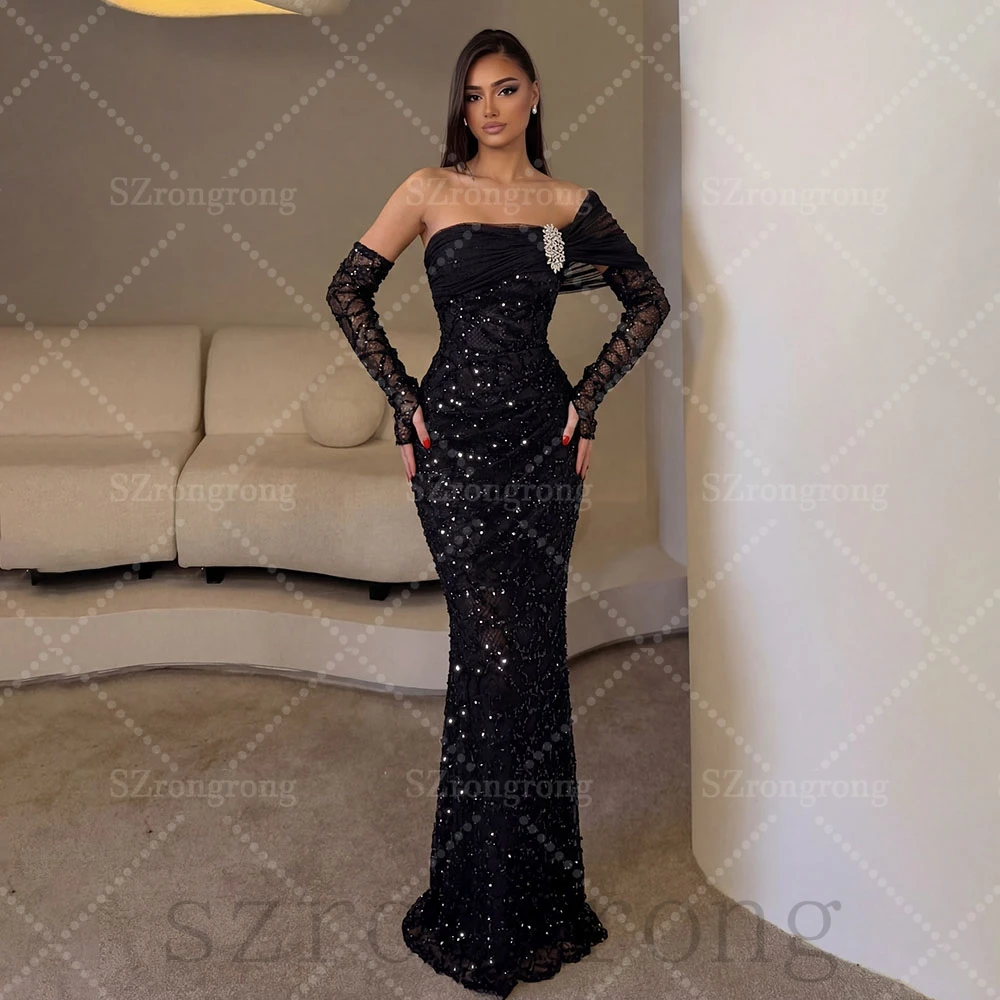 Customized Exquisited Boat Collar Sequins Glitter Evening Dresses Sheath Crystal Floor Length Lace up Back Prom Party Dress
Customized Exquisited Boat Collar Sequins Glitter Evening Dresses Sheath Crystal Floor Length Lace up Back Prom Party Dress