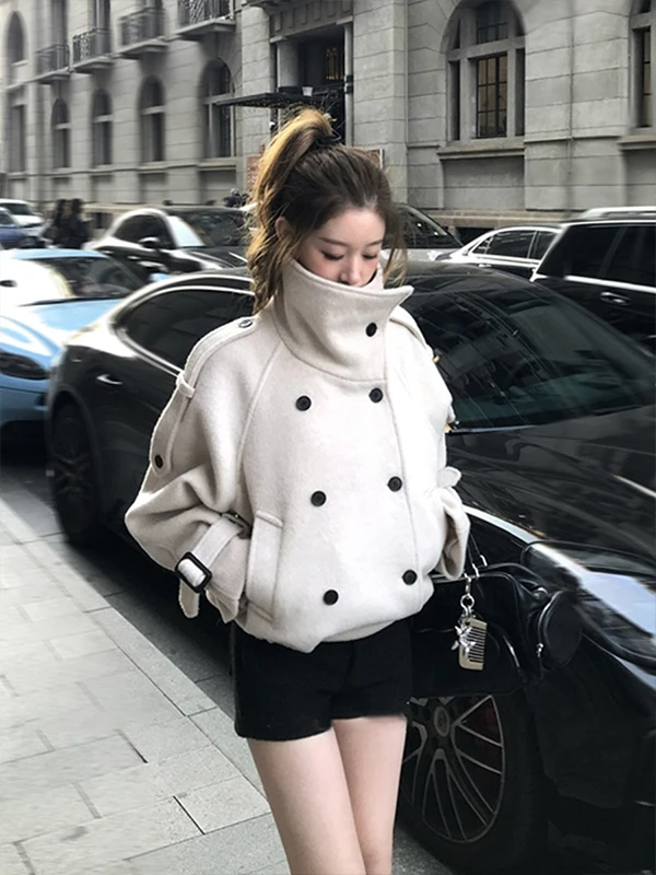 Oaeal ort Woolen Coat Women's Faion Ele Winter Outerwear Slimming Camere Blend Button Detail Long Sve Coat
Oaeal ort Woolen Coat Women's Faion Ele Winter Outerwear Slimming Camere Blend Button Detail Long Sve Coat