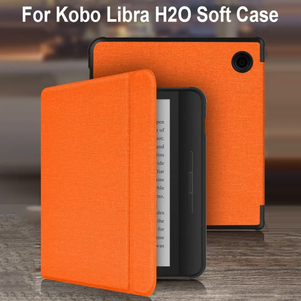 For Kobo Libra H2O N873 Smart Case 7 inch e-Reader Cover Protective Shell Hand Support Auto Wake/Sleep for Tolino Vision 5 Funda
For Kobo Libra H2O N873 Smart Case 7 inch e-Reader Cover Protective Shell Hand Support Auto Wake/Sleep for Tolino Vision 5 Funda