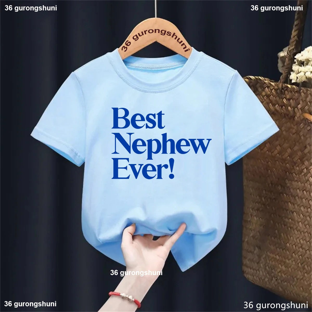 Kawaii Kids Clothes Best Nephew Ever Letter Printed T Shirt Girls/Boys Summer Short Sleeve T-Shirt Solid Children'S Clothing
Kawaii Kids Clothes Best Nephew Ever Letter Printed T Shirt Girls/Boys Summer Short Sleeve T-Shirt Solid Children'S Clothing