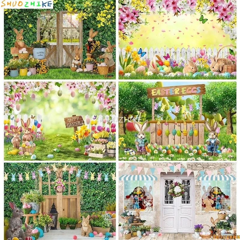 SHUOZHIKE Green Spring Easter Day Photography Backdrops Props Hare Rabbits Colorful Eggs Wood Photo Studio Background VV-11
SHUOZHIKE Green Spring Easter Day Photography Backdrops Props Hare Rabbits Colorful Eggs Wood Photo Studio Background VV-11