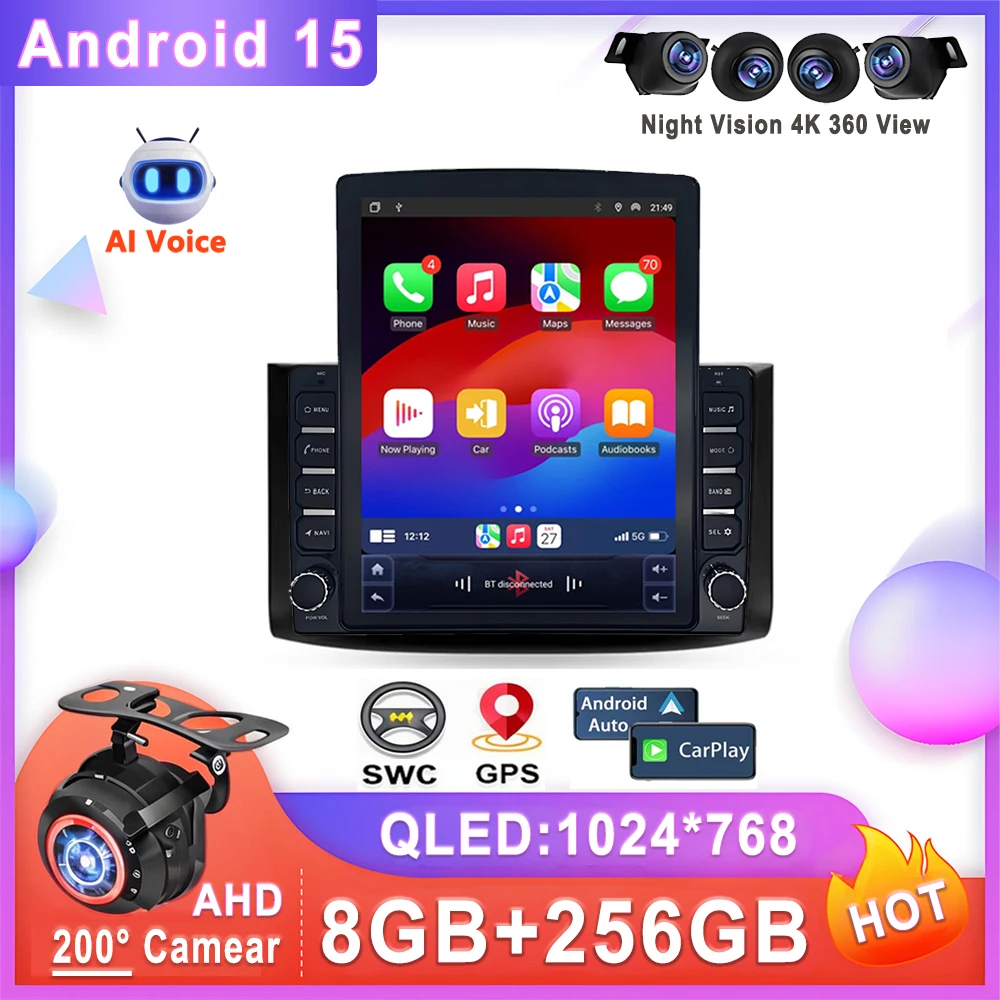 9.7" Android 15 For Chevrolet Aveo T250 2006 - 2012 Nexia 1 2020 - 2022 Car Radio Multimedia Video Player Navigation stereo GPS
9.7" Android 15 For Chevrolet Aveo T250 2006 - 2012 Nexia 1 2020 - 2022 Car Radio Multimedia Video Player Navigation stereo GPS